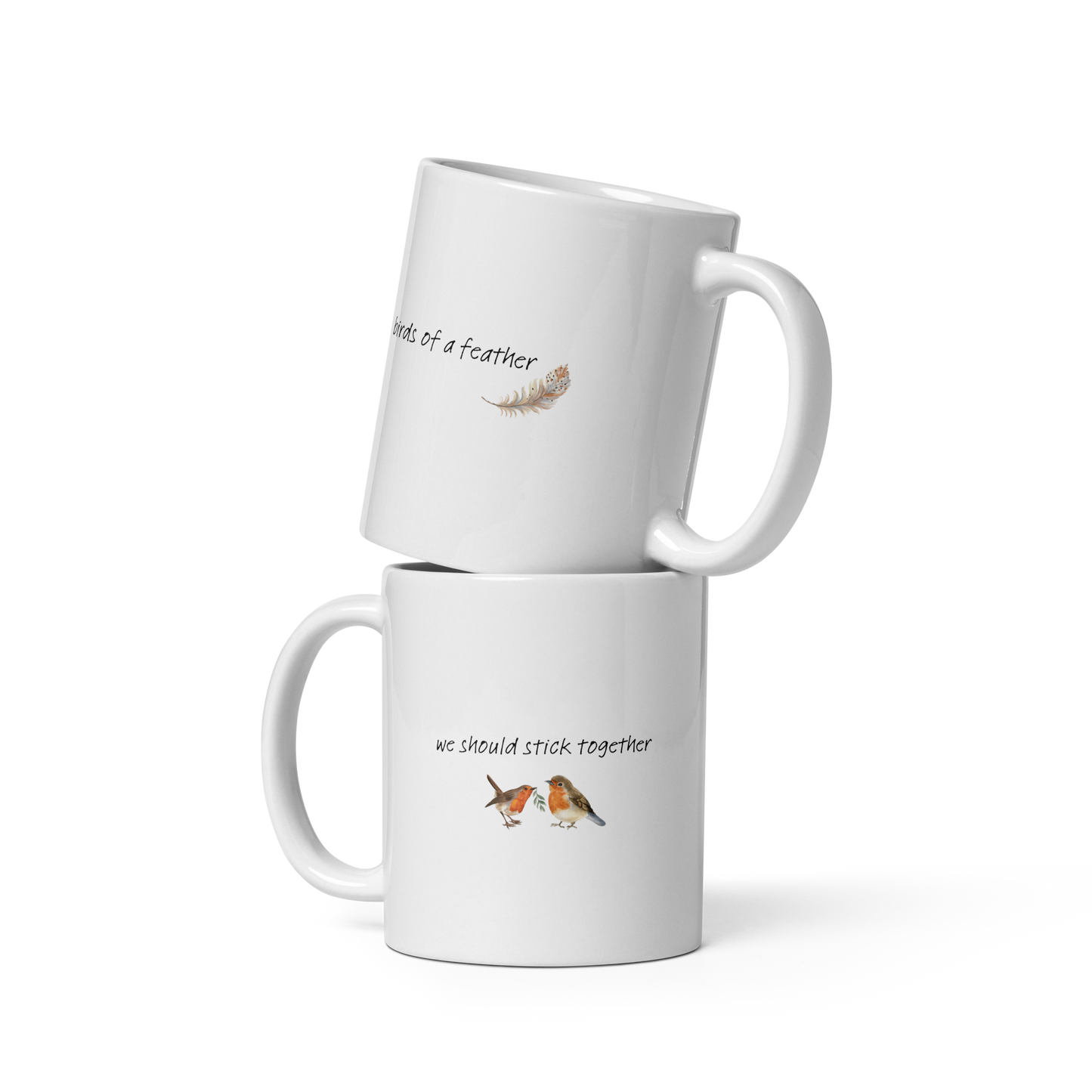 Birds Of A Feather Mug, perfect for Billie Eilish fans