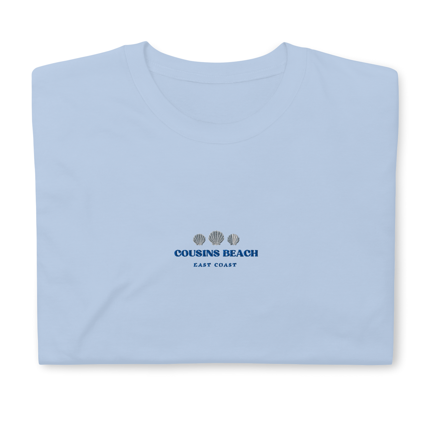 Light Blue Cousins Beach T-Shirt – Trendy Unisex Tee for The Summer I Turned Pretty Fans with Embroidery