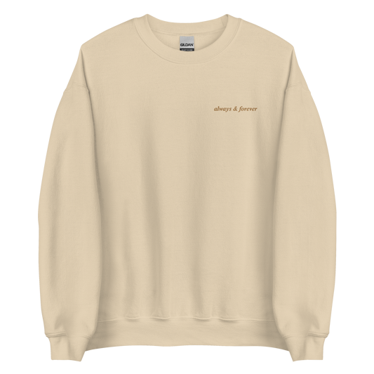 Always and Forever Sweatshirt inspired by The Vampire Diaries, perfect for Damon, Stefan and Elena fans