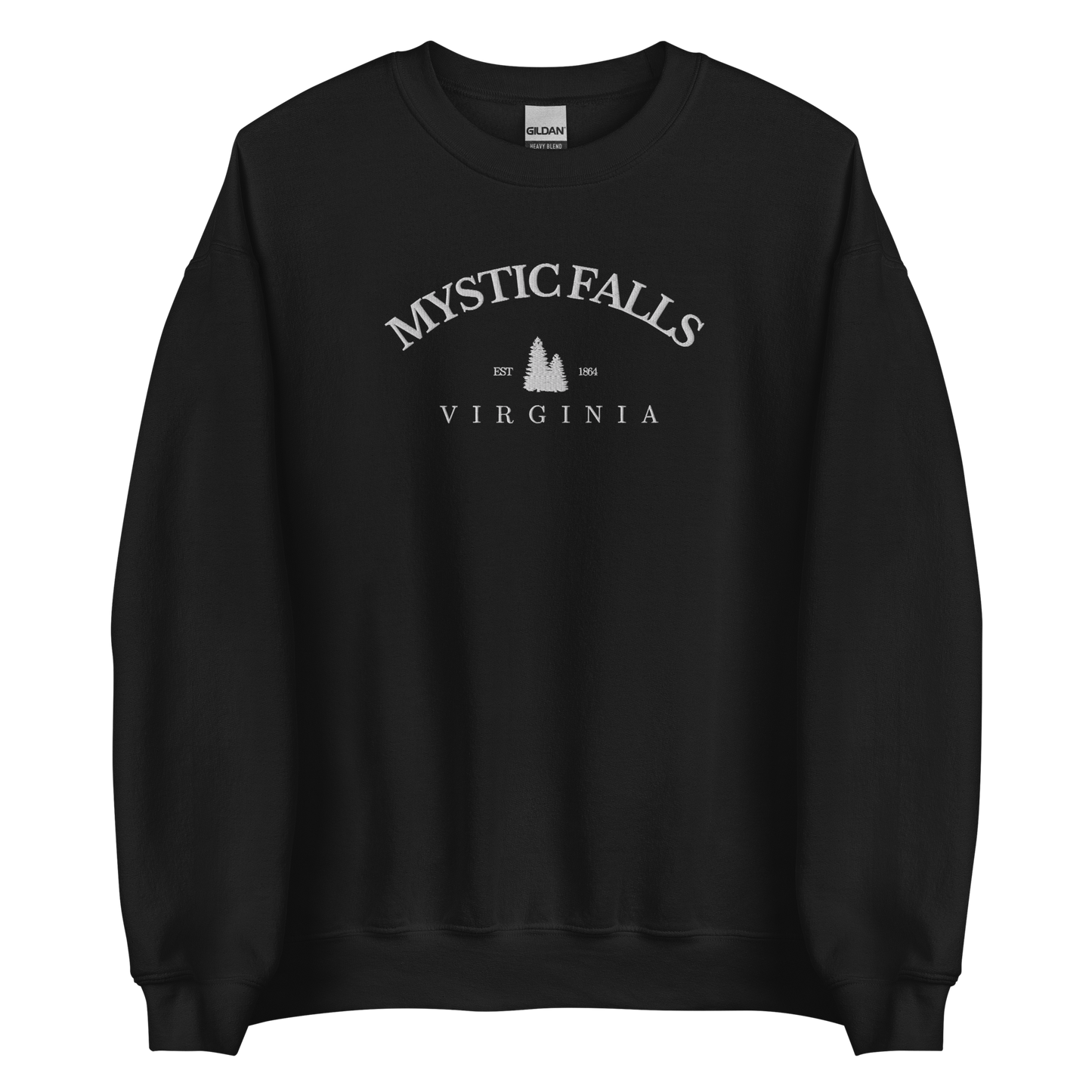 Mystic Falls Sweatshirt inspired by The Vampire Diaries, perfect for Damon, Stefan and Elena fans