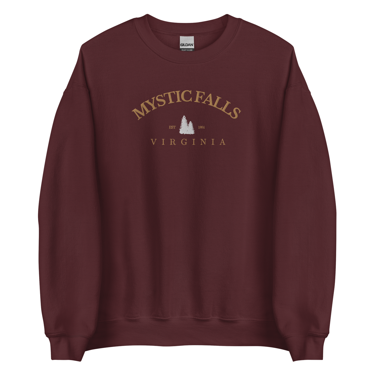 Mystic Falls Sweatshirt inspired by The Vampire Diaries, perfect for Damon, Stefan and Elena fans