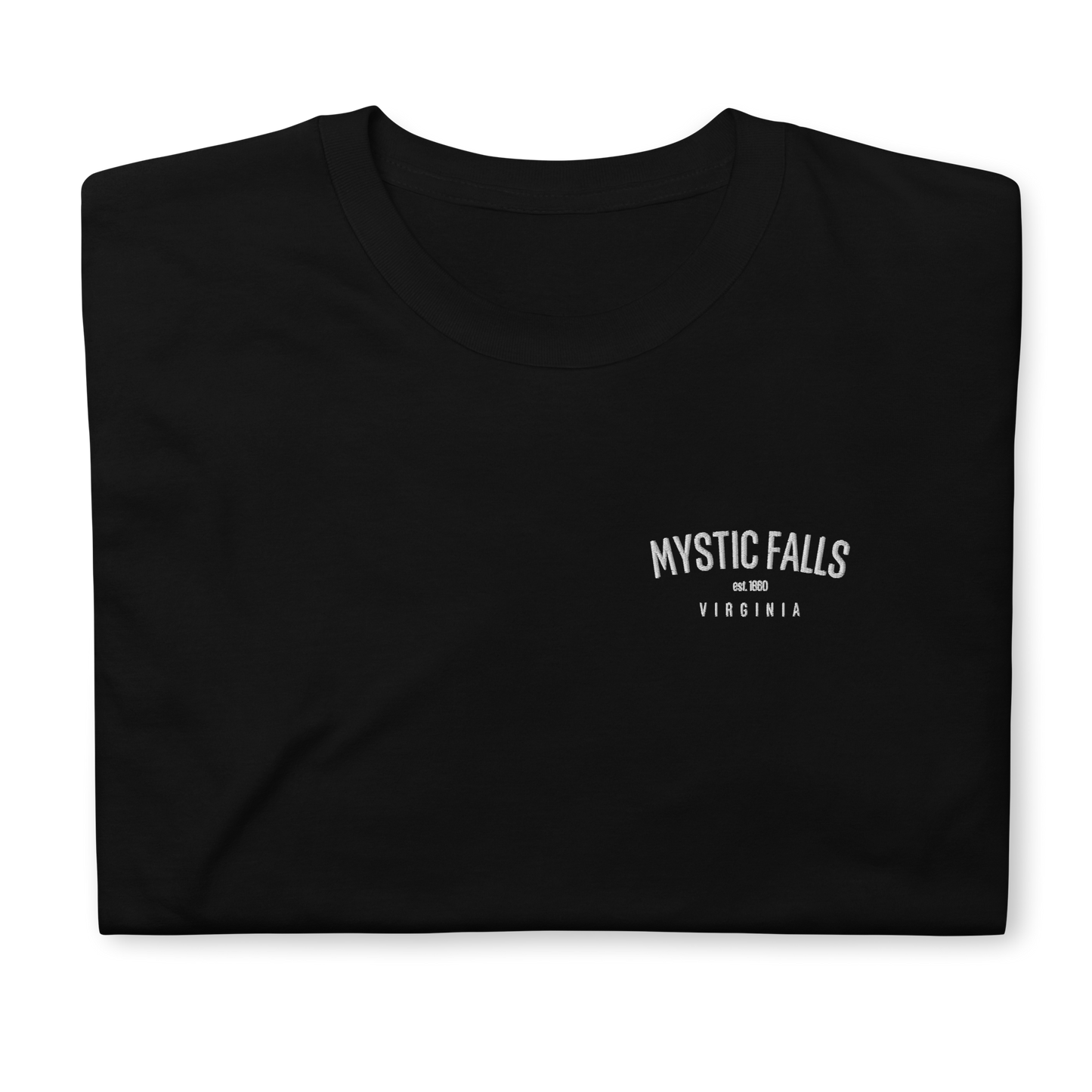 Mystic Falls T-Shirt inspired by The Vampire Diaries, perfect for Damon, Elena and Stefan fans