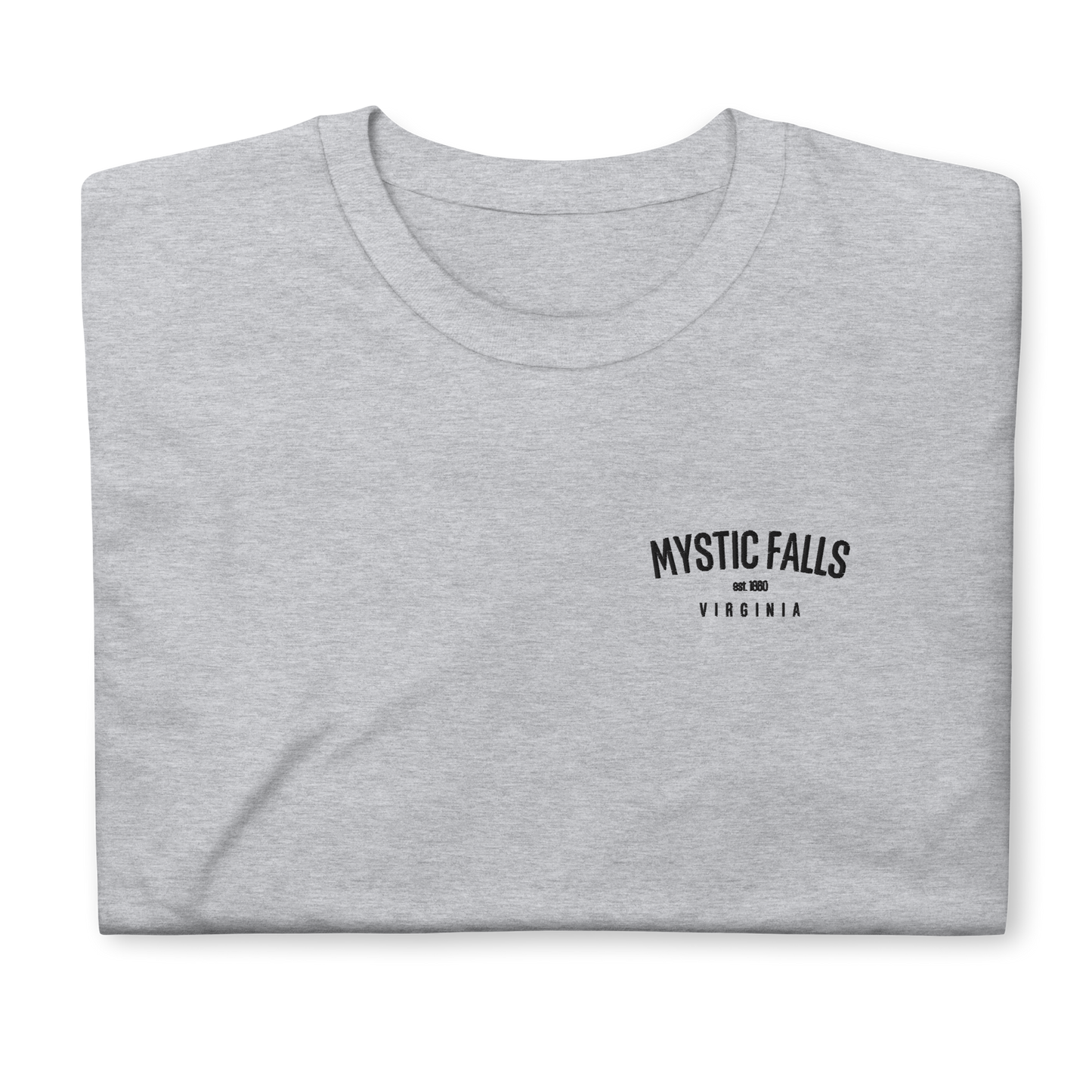Mystic Falls T-Shirt inspired by The Vampire Diaries, perfect for Damon, Elena and Stefan fans