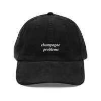 Taylor Swift Champagne Problems black baseball cap - Taylor Swift themed merch hat for fans, stylish pop culture accessory