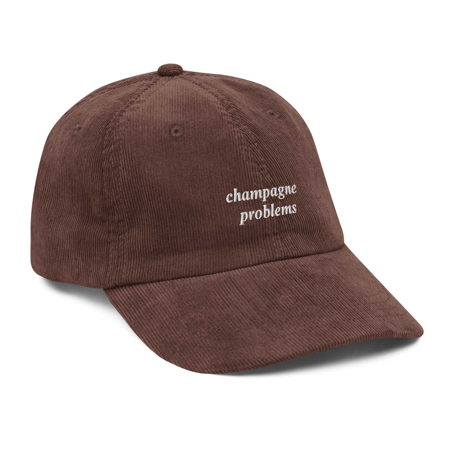 Taylor Swift Champagne Problems brown baseball cap - Taylor Swift themed merch hat for fans, stylish pop culture accessory