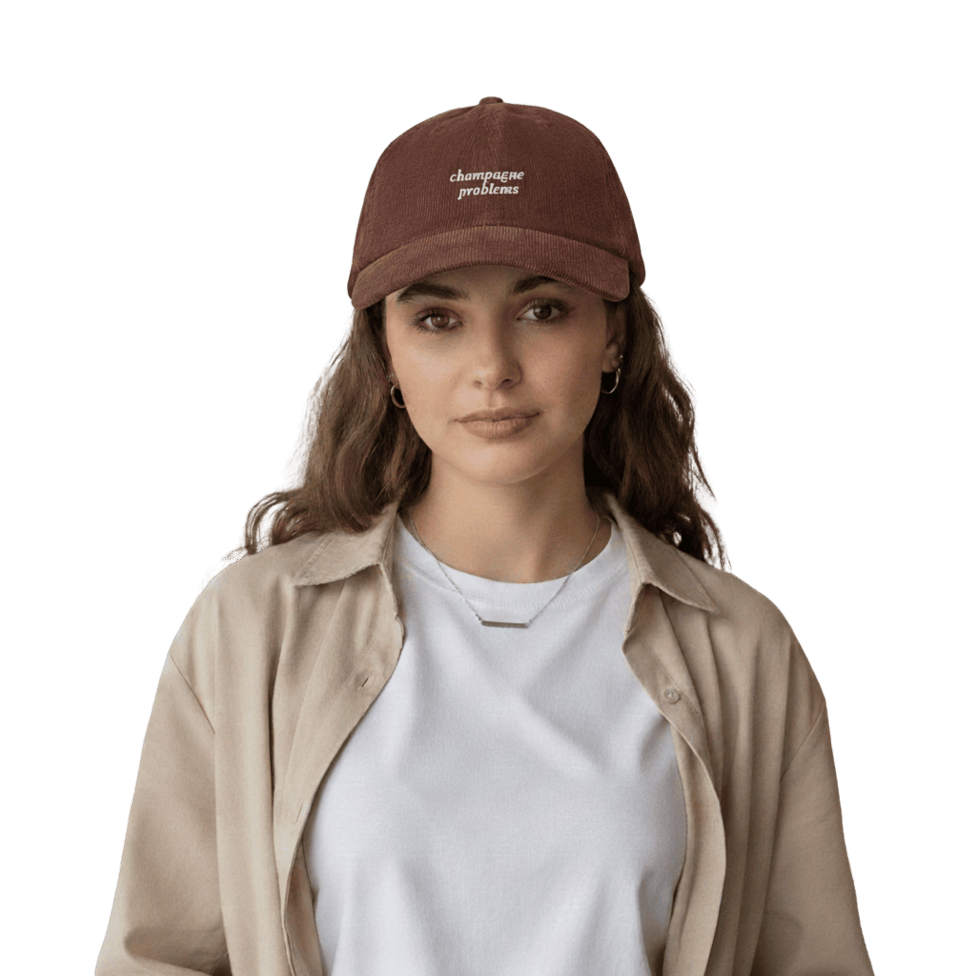 Taylor Swift Champagne Problems brown baseball cap - Taylor Swift themed merch hat for fans, stylish pop culture accessory