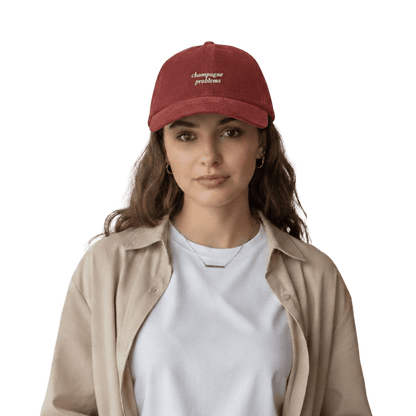 Taylor Swift Champagne Problems burgundy baseball cap - Taylor Swift themed merch hat for fans, stylish pop culture accessory