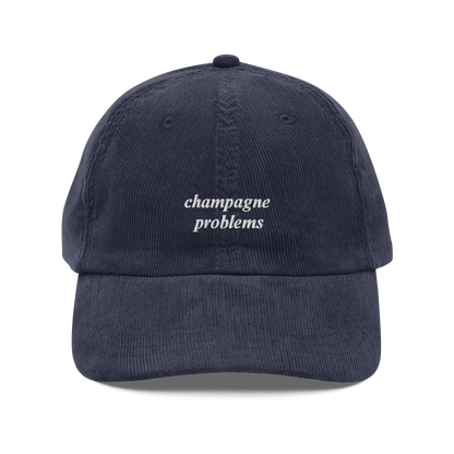 Taylor Swift Champagne Problems navy baseball cap - Taylor Swift themed merch hat for fans, stylish pop culture accessory