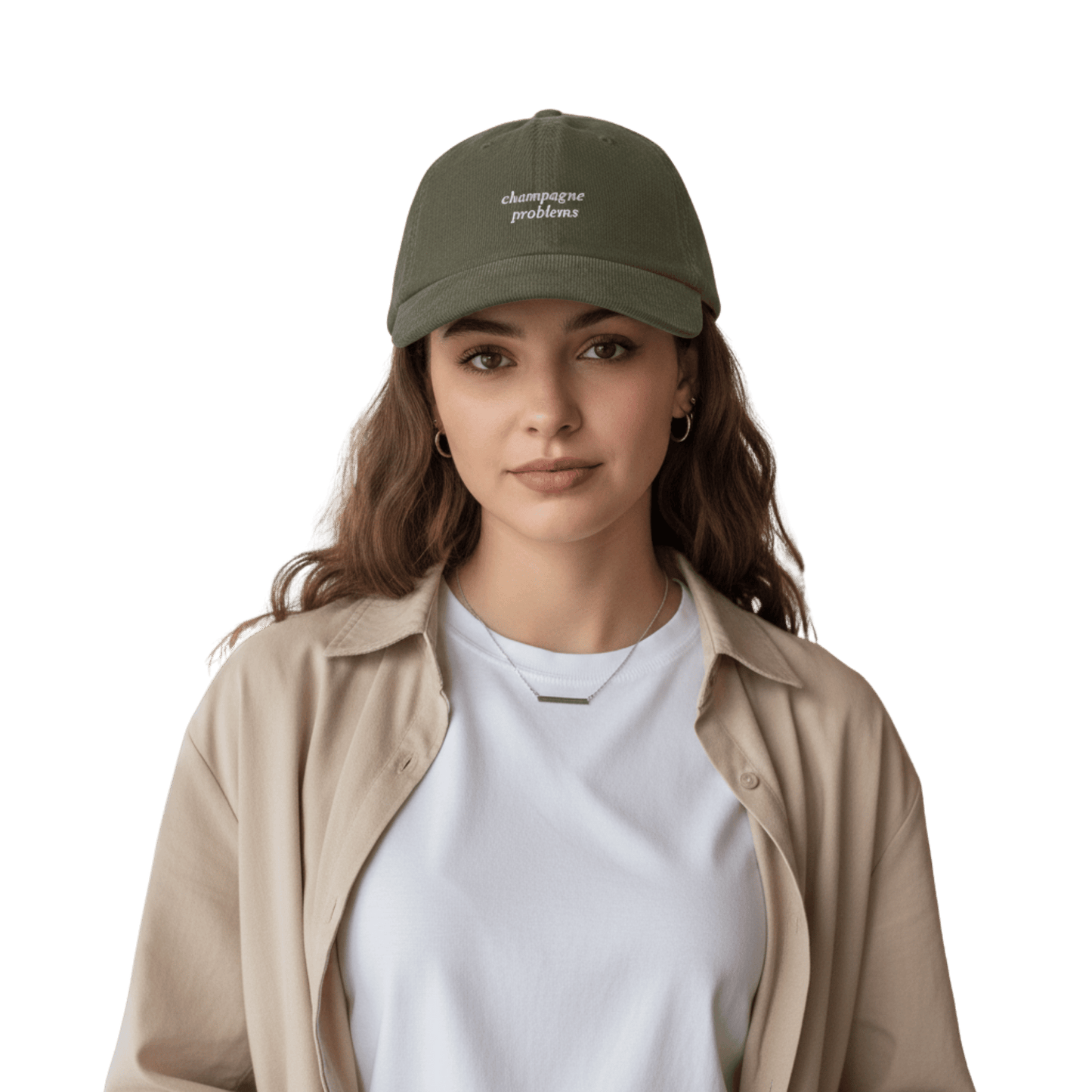 Taylor Swift Champagne Problems olive baseball cap - Taylor Swift themed merch hat for fans, stylish pop culture accessory