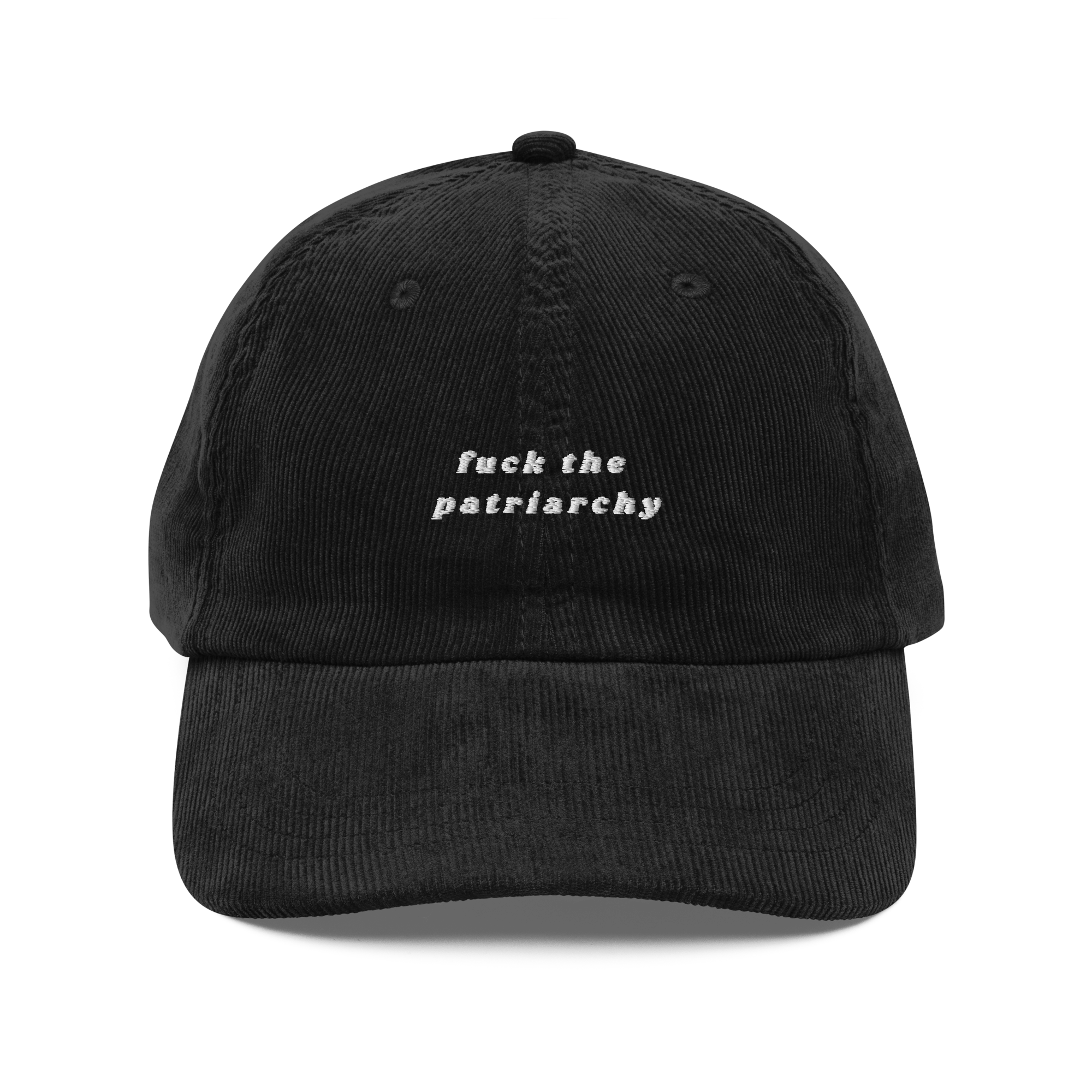 Taylor Swift ‘Fuck the Patriarchy’ black baseball cap featuring bold feminist slogan, pop culture inspired merch for Swifties