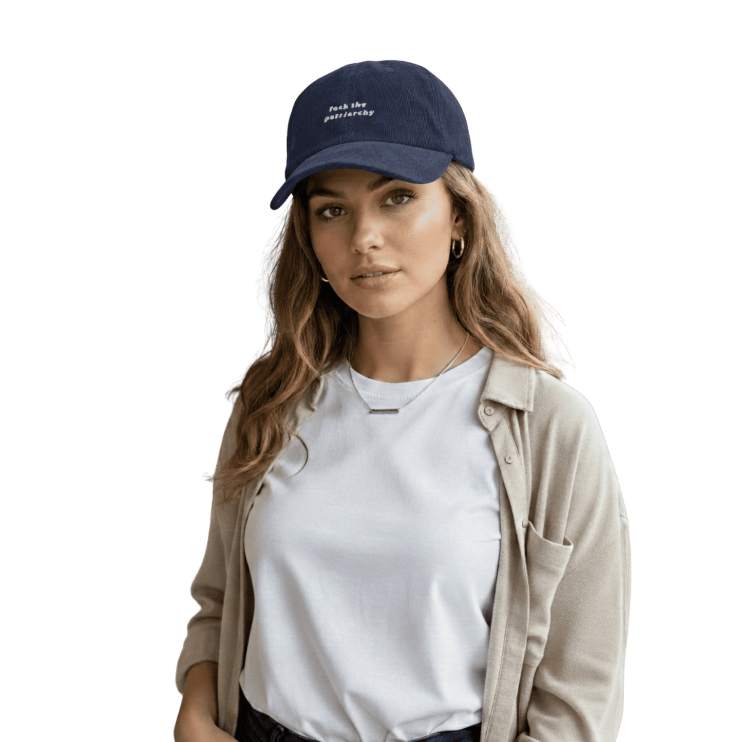 Taylor Swift ‘Fuck the Patriarchy’ navy baseball cap featuring bold feminist slogan, pop culture inspired merch for Swifties