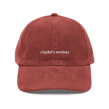 Taylor Swift The Taylor’s Version burgundy baseball cap – official inspired merch hat for Swifties