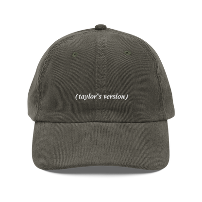 Taylor Swift The Taylor’s Version olive baseball cap – official inspired merch hat for Swifties