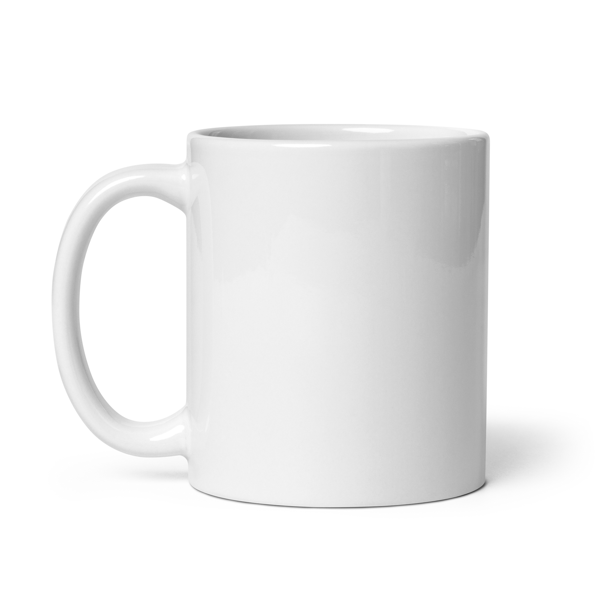 White ceramic mug with bold retro typography reading 'The Life of a Showgirl', Taylor Swift inspired fan merch, perfect gift for Swifties and music lovers.