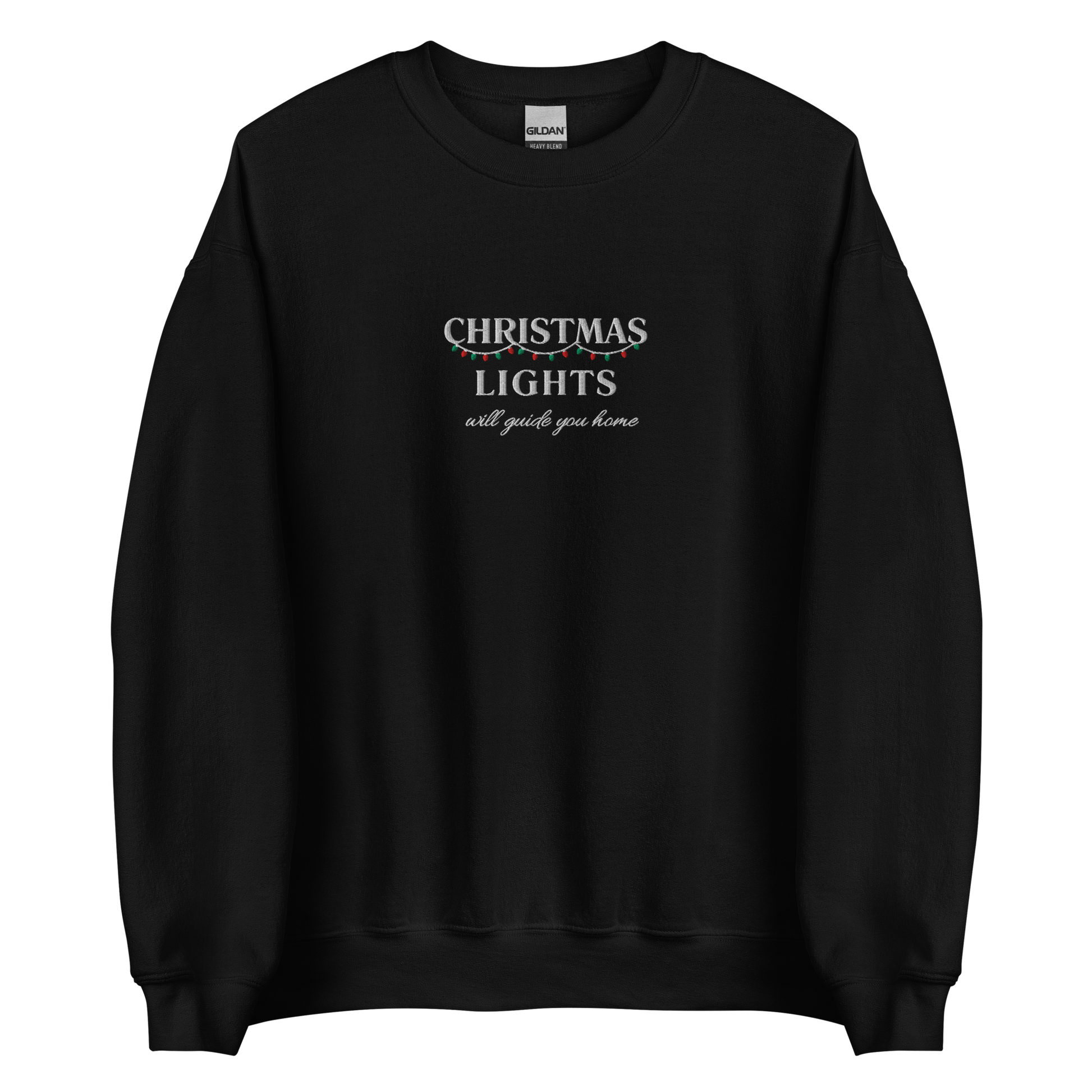 Coldplay inspired sweatshirt with ‘Christmas Lights Will Guide You Home’ design – cozy fan merch for Fix You and Coldplay lovers