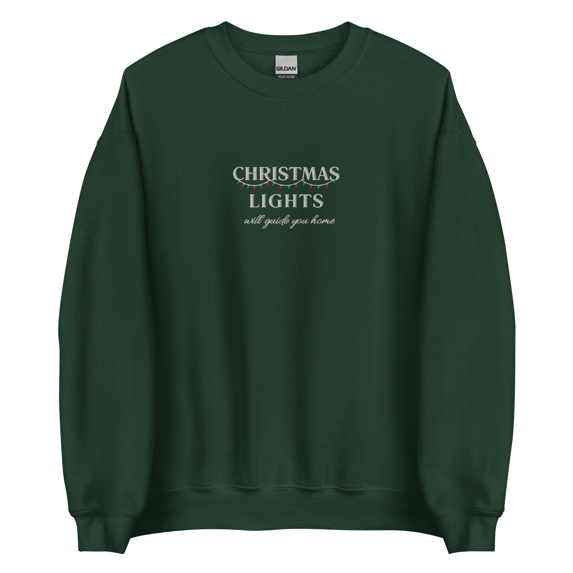 Coldplay inspired sweatshirt with ‘Christmas Lights Will Guide You Home’ design – cozy fan merch for Fix You and Coldplay lovers