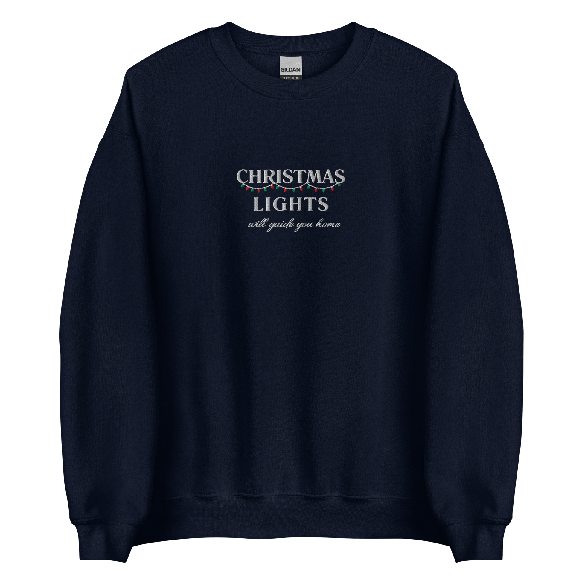 Coldplay inspired sweatshirt with ‘Christmas Lights Will Guide You Home’ design – cozy fan merch for Fix You and Coldplay lovers