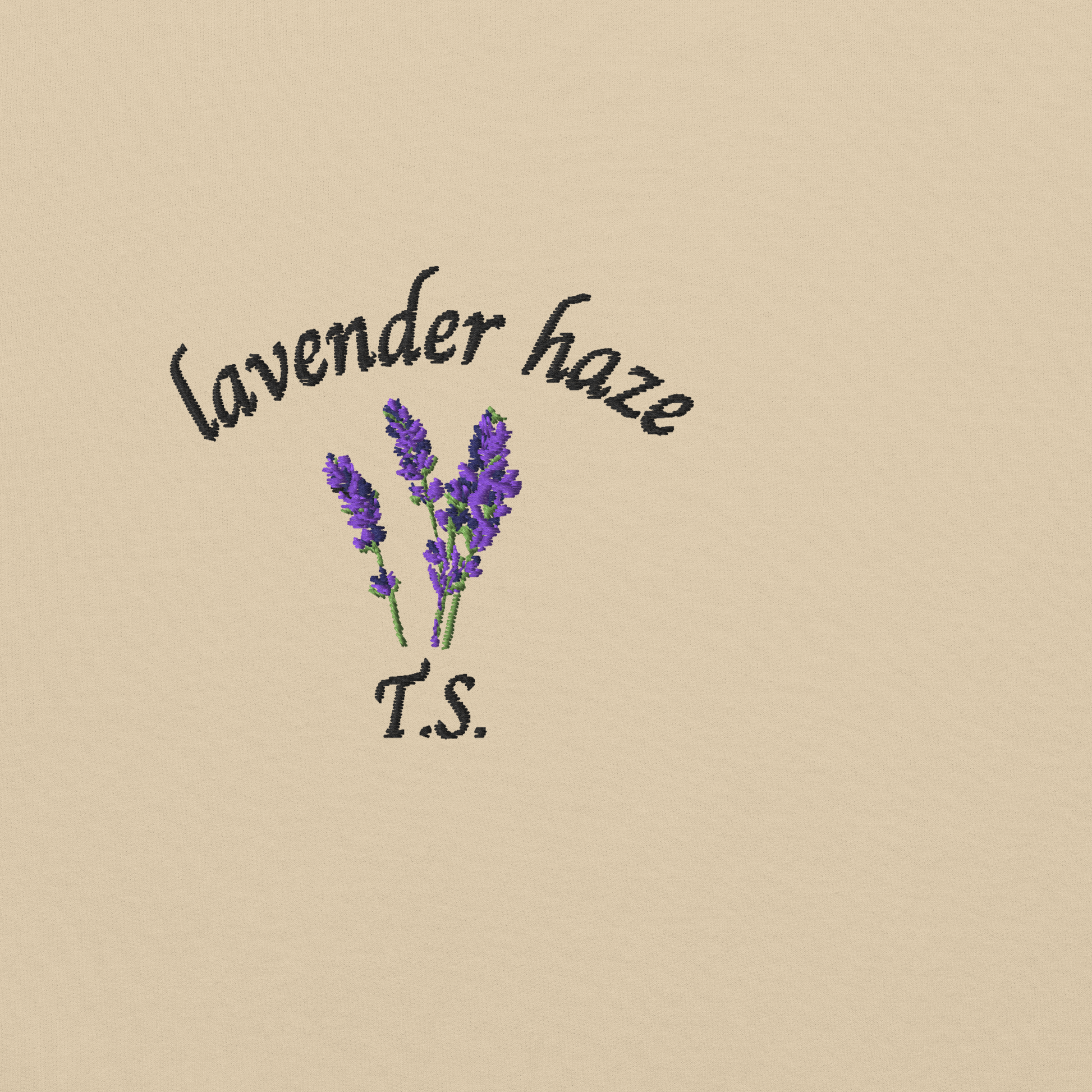 Sand Taylor Swift “Lavender Haze” sweatshirt with soft pastel design inspired by the Lavender Haze era, cozy unisex fan merch pullover perfect for Swifties and everyday wear