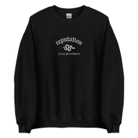 Black Reputation Sweatshirt inspired by Taylor Swift, perfect for Swifties