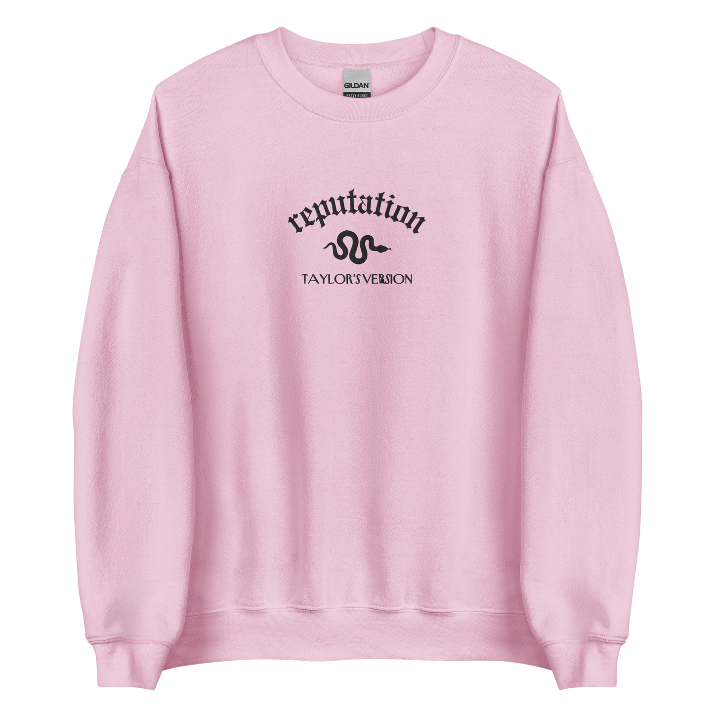 Pink Reputation Sweatshirt inspired by Taylor Swift, perfect for Swifties