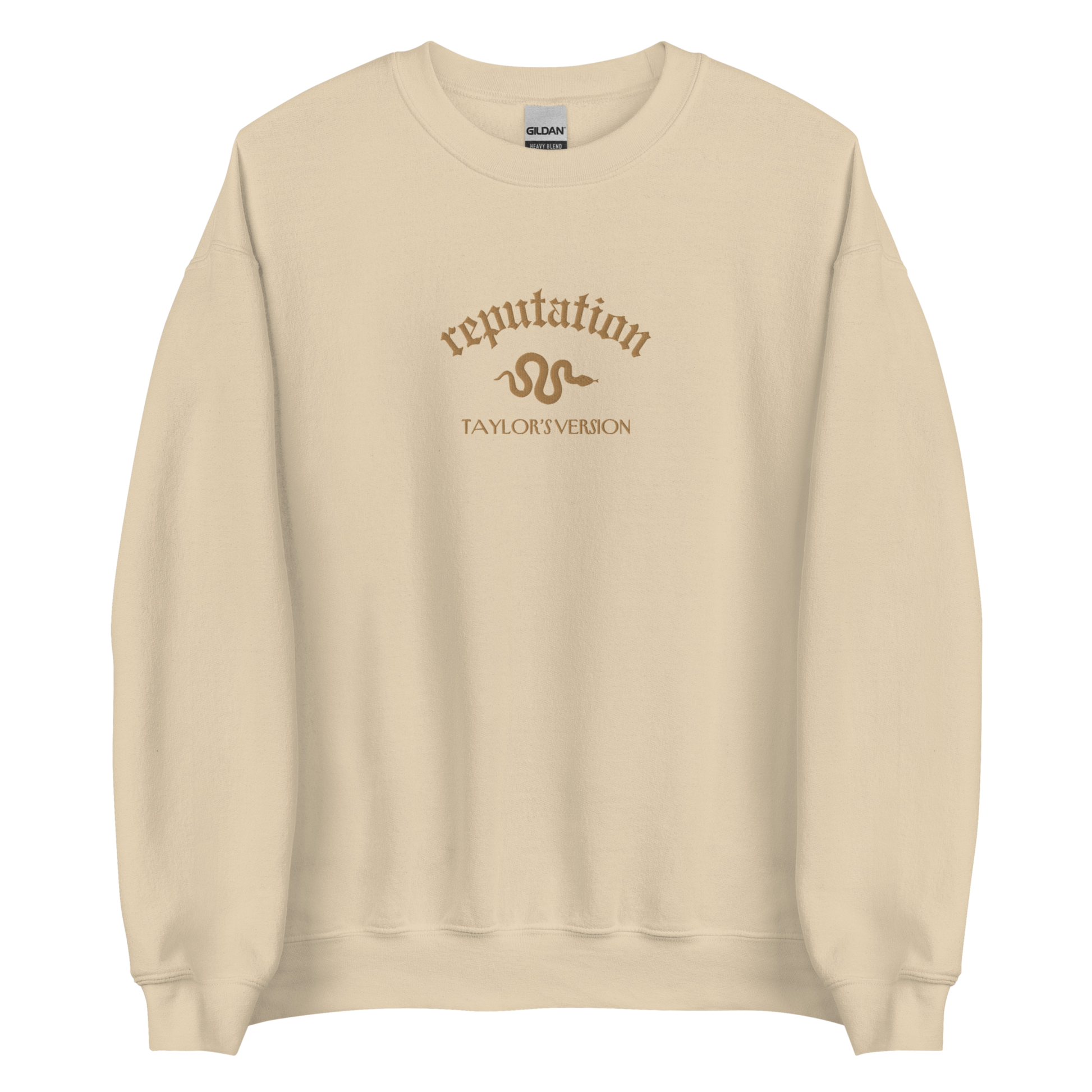 Sand Reputation Sweatshirt inspired by Taylor Swift, perfect for Swifties