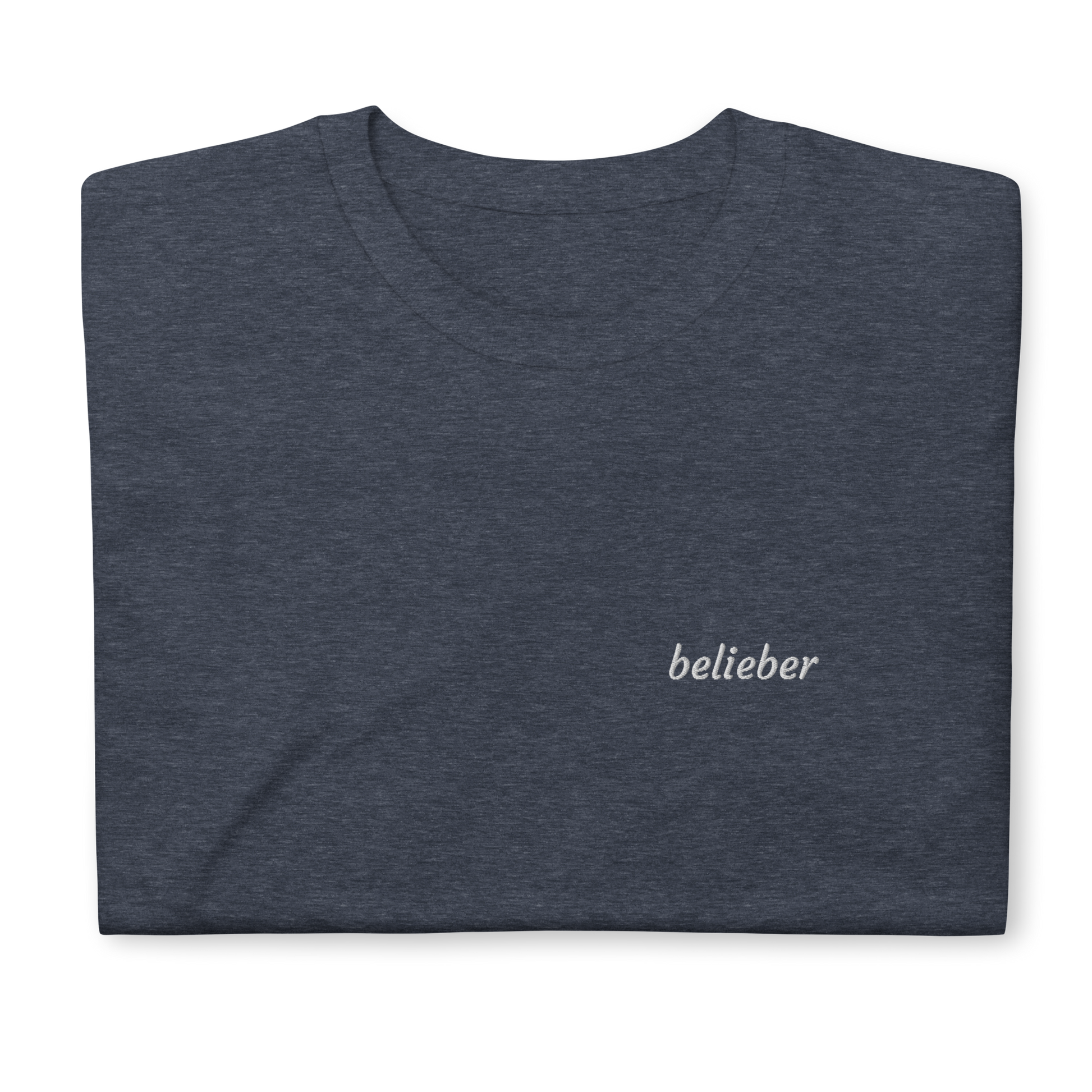 Belieber T-Shirt – Trendy Unisex Tee for Justin Bieber Fans with Bold Belieber Embroidery