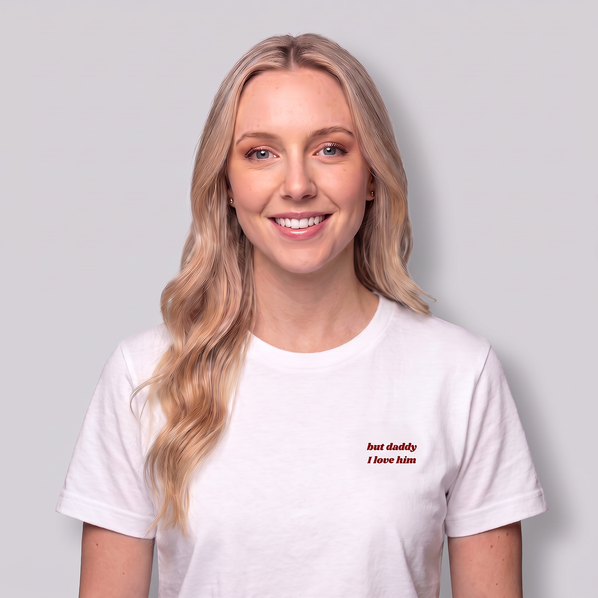 White 'but daddy I love him' t-shirt, Taylor Swift Fearless lyric tee, Swiftie merch for Taylor Swift fans