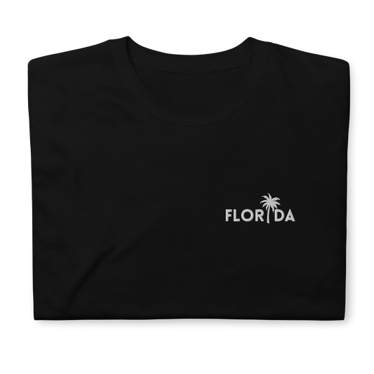 Taylor Swift-inspired Florida t-shirt featuring retro pastel palm tree design — perfect Swiftie merch for fans of The Tortured Poets Department aesthetic