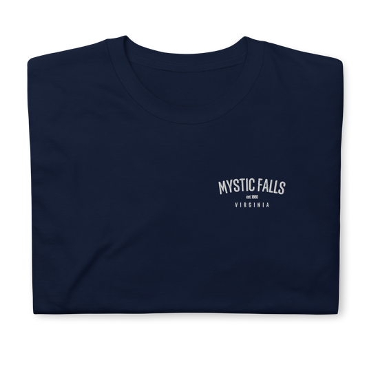 Mystic Falls T-Shirt inspired by The Vampire Diaries, perfect for Damon, Elena and Stefan fans