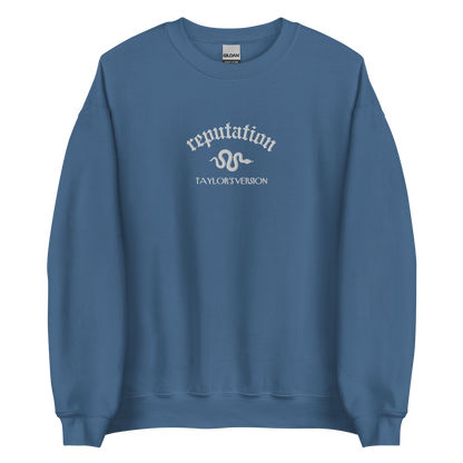 Reputation Sweatshirt inspired by Taylor Swift, perfect for Swifties